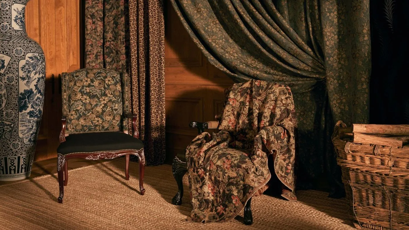 Ralph Lauren Home leads a week of autumn debuts with the antique-fuelled Saddlebrook line, image via Business of Home