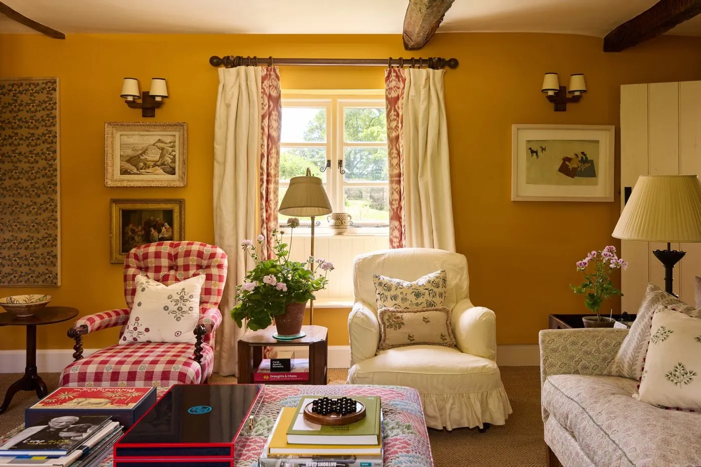 Octavia Dickinson and Edward Bulmer plant three new natural paints in an English Garden Palette, image via Edward Bulmer Natural Paint