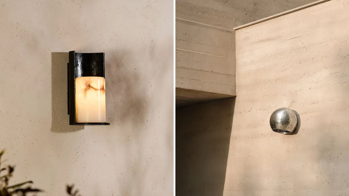 Garnier & Linker recasts its sculptural lamps in aluminium for Aurora, its first outdoor lighting, image via Wallpaper*
