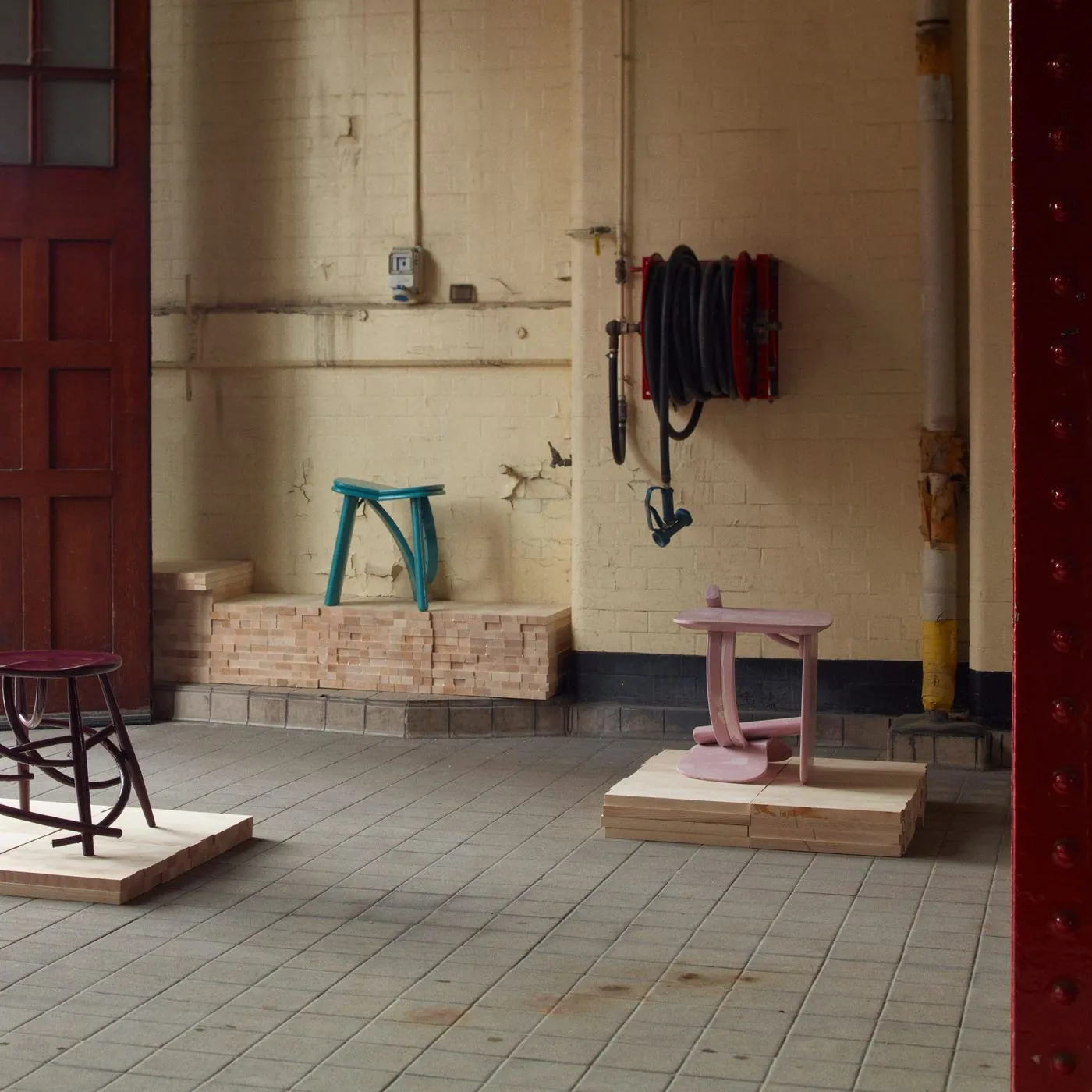 Grain Pile: Ercol hands its timber to six London designers, image via Dezeen