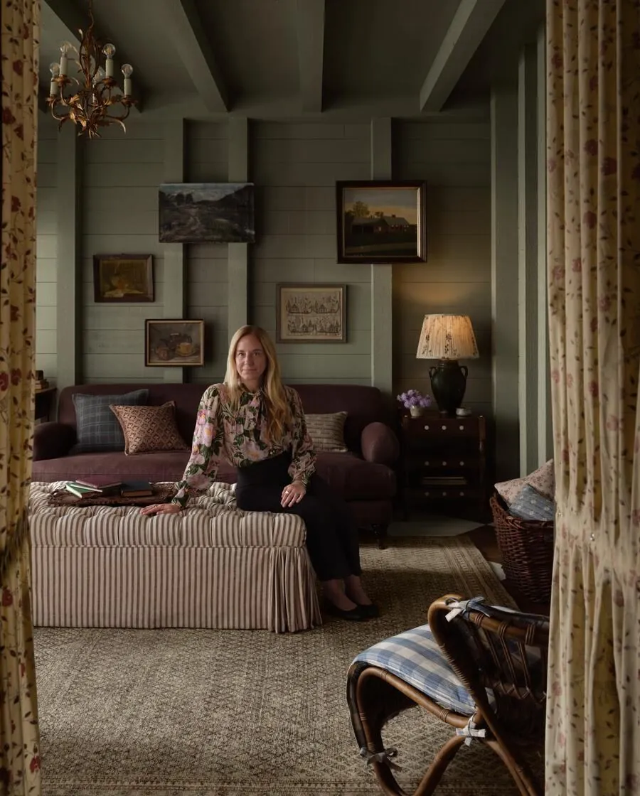 Heidi Caillier brings her vintage-leaning eye to rugs and pillows for Joon Loloi, image via Business of Home