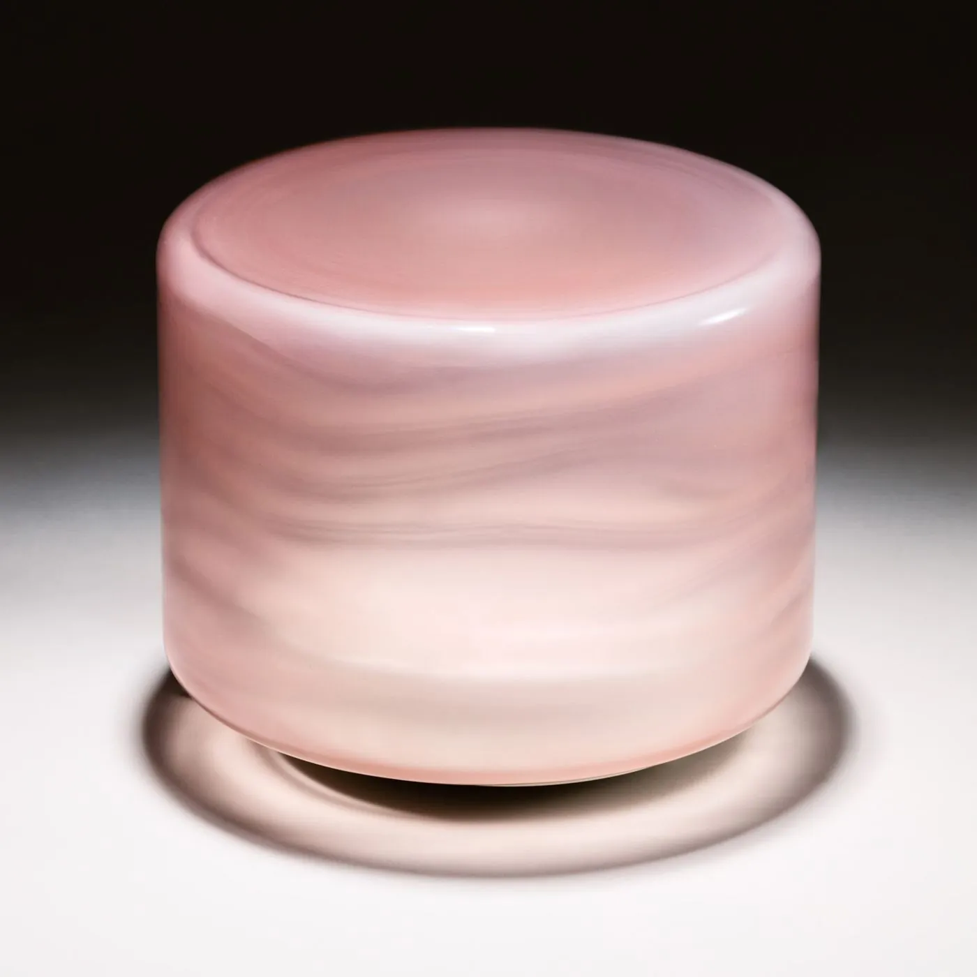 Sabine Marcelis presses light-on-water ripples into the glass itself for Iittala's Unda, image via Dezeen