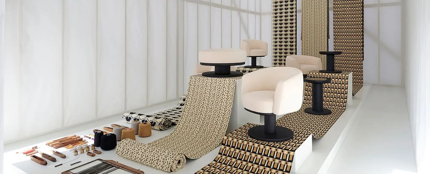 Pierre Frey opens Milan with five new furniture designs and Allegory of the Loom, image via Pierre Frey