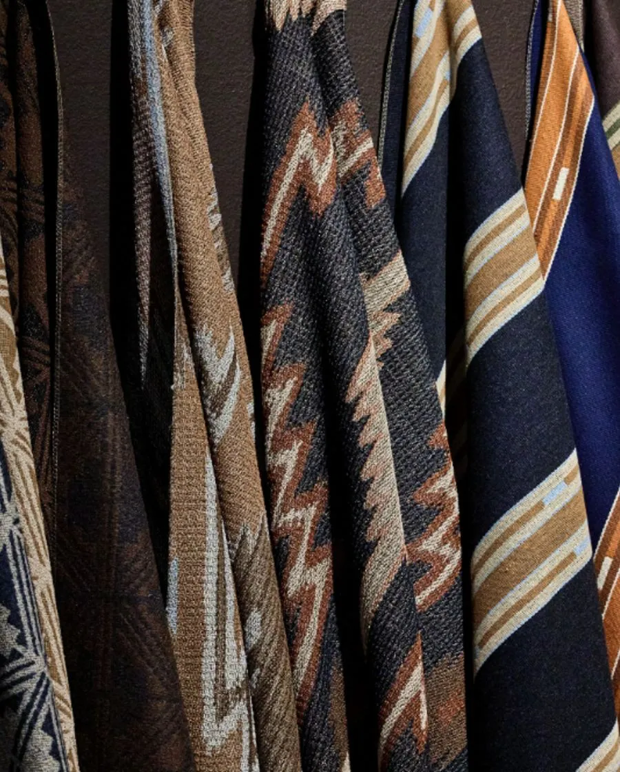 Rowe and Crypton weave archival Western textiles into a performance fabric collection, image via Business of Home