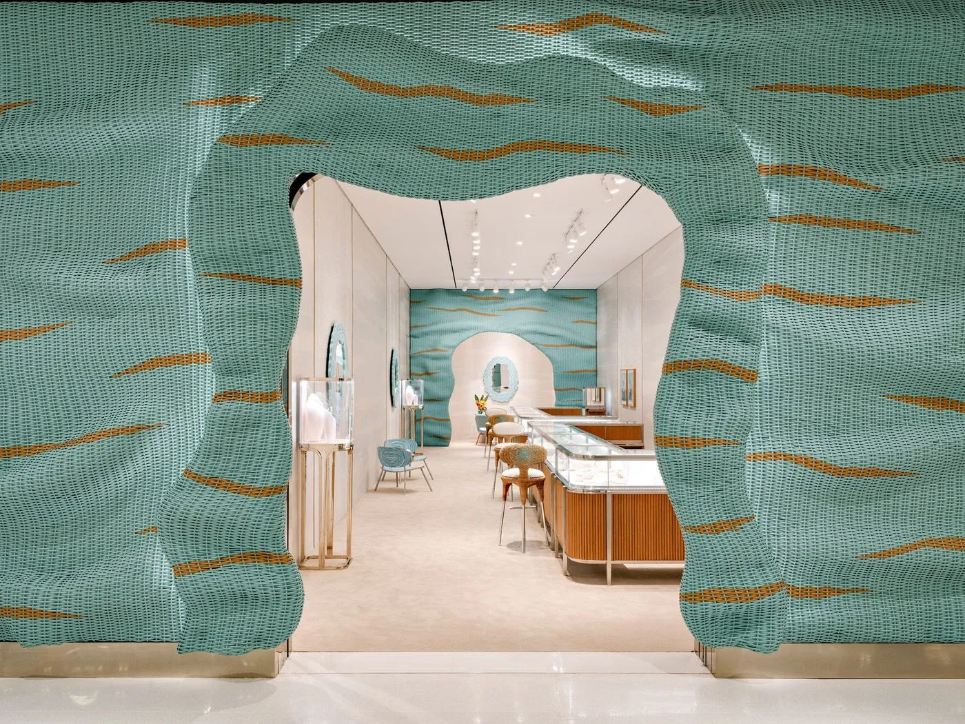 Estúdio Campana weaves Tiffany & Co a jewellery box you can walk into, image via Dezeen