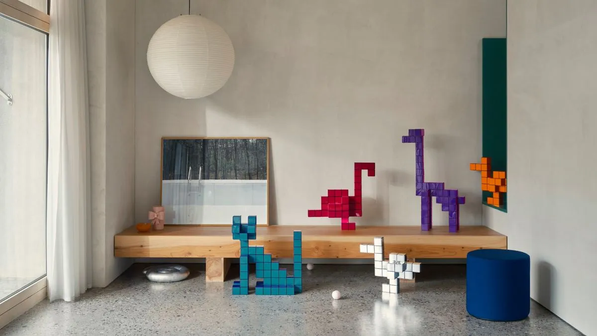 Vitra reissues Verner Panton's clip-together cube menagerie for his centenary, image via Wallpaper*