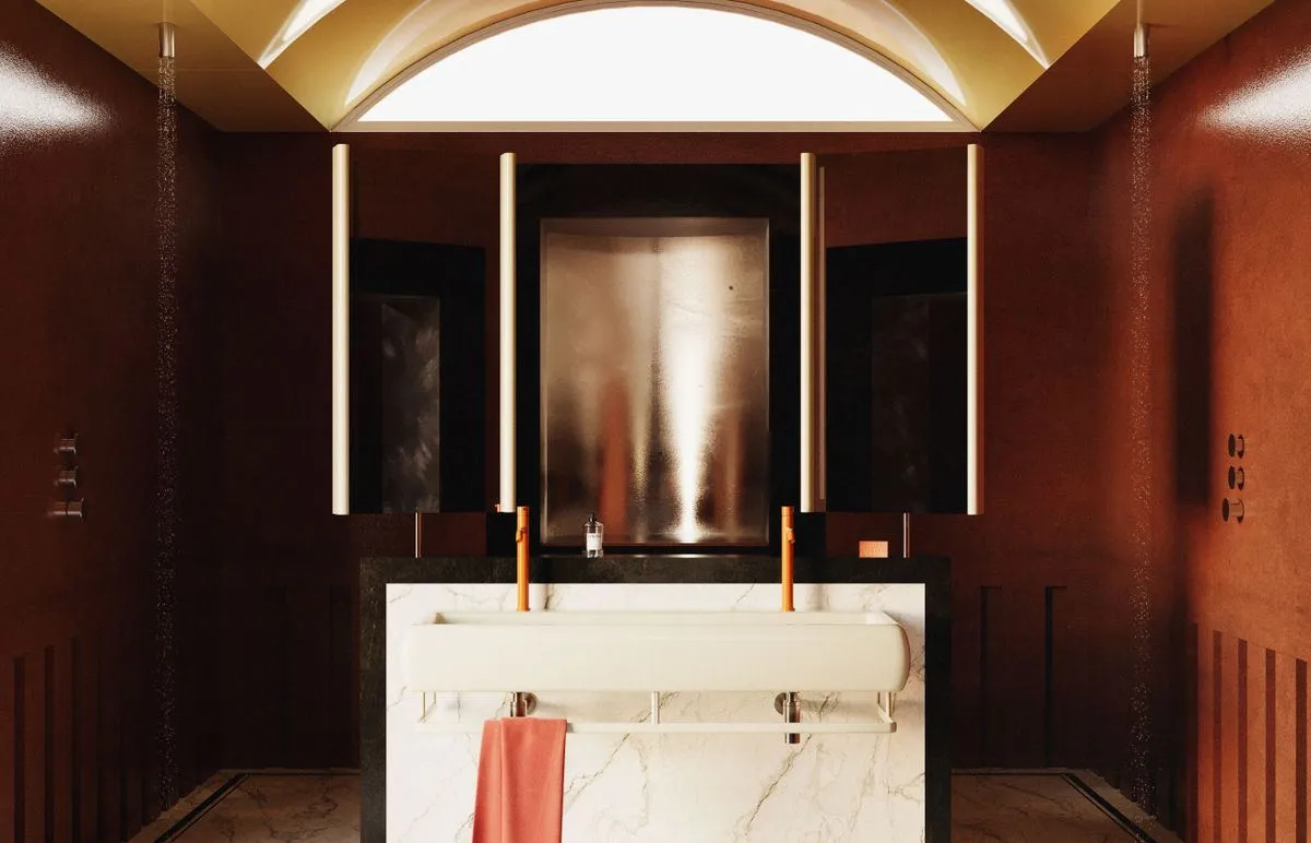Six bathroom directions the Wallpaper* editors pulled out of this year's fairs, image via Wallpaper*