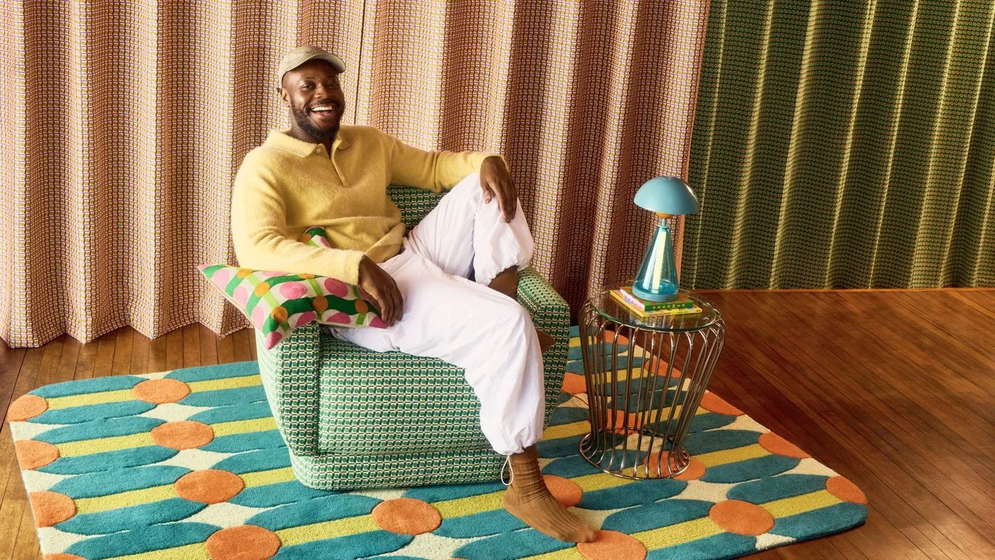 Yinka Ilori brings colour and community to the high street with Dunelm, image via Wallpaper*